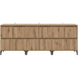  Komode 3 kom. Umjetnički hrast 60 x 35 x 70 cm | shoptok.hr