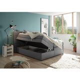 MID.YOU POSTELJA BOXSPRING 180 cm x 200 cm , svetlo siva | Shoptok.si