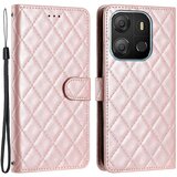 INORCO Za Tecno Pop 7 Stitching Line Rhombus telefonska torbica PU usnjena denarnica, stojalo, zaščitni pokrov, (22033672) | Shoptok.si