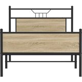  Posteljni okvir brez vzmetnice hrast 100x190 cm inženirski les, (21829439) | Shoptok.si