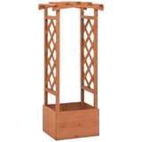 vidaXL rešetkasta sadilica s lukom 49 x 39 x 117 cm masivna jelovina | shoptok.hr