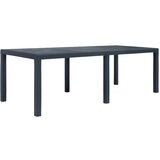  Miza 220x90x72 cm plastika videz ratana antracitna Cene