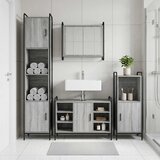  Set ormarića za kupaonicu 2 kom. Siva Sonoma 65,5 x 34 x 61 cm | shoptok.hr