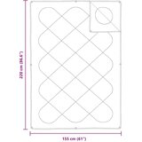 2-u-1 Punionica Bijelo 220 x 155 x 10 cm Poliester | shoptok.hr
