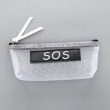 INF Prozorna torbica za pisala z mrežasto zadrgo Transparent sos, (22064305) | Shoptok.si