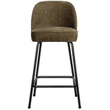 WOOOD Kaki zelen žameten barski stol (višina sedeža 64 cm) Vogue – Cene