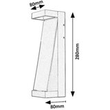 Rabalux 77068 - Spoljašnje LED zidno svetlo BRADU LED/13W/230V IP65 braon | Eponuda.com