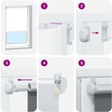 vidaXL Rolo zatemnjena svetlo siva 115x130cm tkanina širina 110,7cm | Shoptok.si