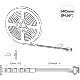  LED traka 4 pcs Crna i prozirna 230 x 0 8 x 0 3 cm | shoptok.hr
