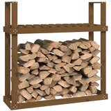 Stalak za drva za ogrjev boja meda 110x35x108,5 cm od borovine | Eponuda.com