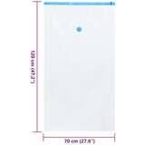 vidaXL Vakuumska potovalna vreča Prosojna Plastika 120 x 70 cm Zložljiva | Shoptok.si