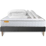 Septnuits Kompletni paket za posteljo - Vzmetnica 160x200 cm + Vzmetnica z letvami (komplet) + 2 vzglavnika + Prevleka - Memo, (21613543) Cene
