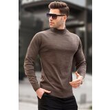 Madmext Bitter Brown Slim Fit Half Turtleneck Men's Knitwear Sweater 6343 Cene