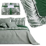 AmeliaHome Prekrivač Tropical Bonaire 170x210 cm, tamnozelena / bijela Slike