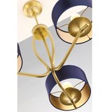 Jupiter 2113 - Luster na šipci KASZMIR 3xE27/15W/230V plava/zlatna | Eponuda.com