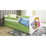 HAPPYKIDS Dječji krevet Dreamy ZOO 180x80 bez madraca s ladicom Zelena | shoptok.hr