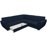 Livetastic KOTNA SEDEŽNA GARNITURA, gladka tkanina temno modra | Shoptok.si