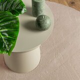vidaXL Tepih HUARTE kratkih vlakana meki i perivi Ø200 cm boja pijeska | shoptok.hr
