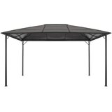  Sjenica s krovom aluminijska crna | shoptok.hr