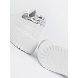 Shelvt White sneakers with silver inserts | shoptok.hr