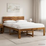  Krevetni okvir s uzglavljem ROSTOCK Prirodna 135 x 190 cm | shoptok.hr