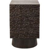 WOOOD Tamno smeđi noćni ormarić od masivnog manga Crumble – Cijene