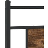 vidaXL Posteljni okvir brez vzmetnice hrast 80x200 cm inženirski les | Shoptok.si