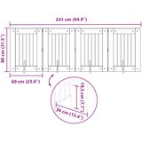  Vrata za pse s postoljem 4 pcs Hrast sonoma 60 x 80 cm | shoptok.hr