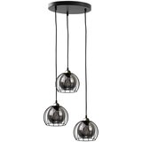  Luster na sajli SOLO BLACK 3xE27/60W/230V crna/zlatna | Eponuda.com
