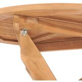 vidaXL Vrtni blagovaonski stol Ø 90 x 75 cm od masivne tikovine | shoptok.hr