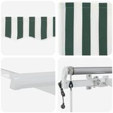  Električna retraktabilna tenda Zelena i bijela 300 x 250 cm | shoptok.hr