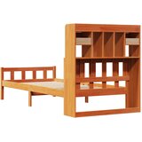 Krevet s regalom za knjige bez madraca 75 x 190 cm od borovine | Eponuda.com