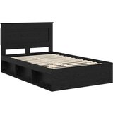  Okvir za krevet Crna 120 x 190 cm Čvrsto borovo drvo | shoptok.hr