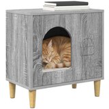  Mačja Kuća Siva Sonoma 51 x 30 x 52 cm Konstruirano drvo | shoptok.hr