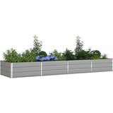  Cvetlično korito Svetlo siva 385 x 100 x 45 cm Cinkana jeklena, (5000207358) | Shoptok.si