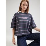 Quiksilver Majica svetlo modra / orhideja / črna / bela | Shoptok.si