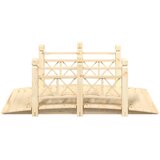  Vrtni most s ogradama 150 x 67 x 56 cm od masivnog drva smreke | shoptok.hr