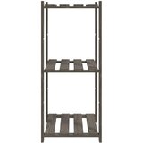  Za pohranu 3 razina sivi 60x38x90 cm masivna borovina | shoptok.hr