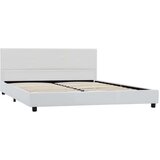  Posteljni okvir belo umetno usnje 140x200 cm | Shoptok.si