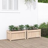 Maison Chic Vrtno cvetlično korito - Cvetlični Lonec 2 kosa trdna borovina, (21788632) | Shoptok.si