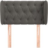  Vzglavje z ušesi temno sivo 83x23x78/88 cm žamet, (20954026) | Shoptok.si