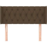  Vzglavje z ušesi temno rjavo 93x16x78/88 cm blago, (20737828) | Shoptok.si