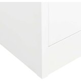  Pisarniška omara bela 90x40x180 cm jeklo, (20705044) | Shoptok.si