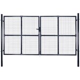  Vrtna vrata od mrežastog čelika 300x200 cm, siva | Eponuda.com