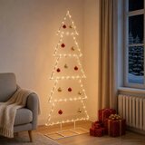  Metalno božićno drvce sa stalkom KUOPIO 150 cm Čelik Bijela - 150 cm Bijela bez LED svjetala | shoptok.hr