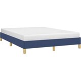  Posteljni okvir moder 160x200 cm blago, (20795053) | Shoptok.si