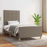  Okvir za krevet bez madraca smeđesivi 90x200cm od tkanine | shoptok.hr