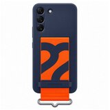Samsung S22 silikonski ovitek s paščkom, moder | Shoptok.si