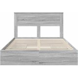  s od storage Siva Sonoma 160 x 200 cm Konstruirano drvo | shoptok.hr
