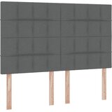  LED krevet za pohranu s madracem Tamnosiva 140 x 200 cm Tkanina | shoptok.hr